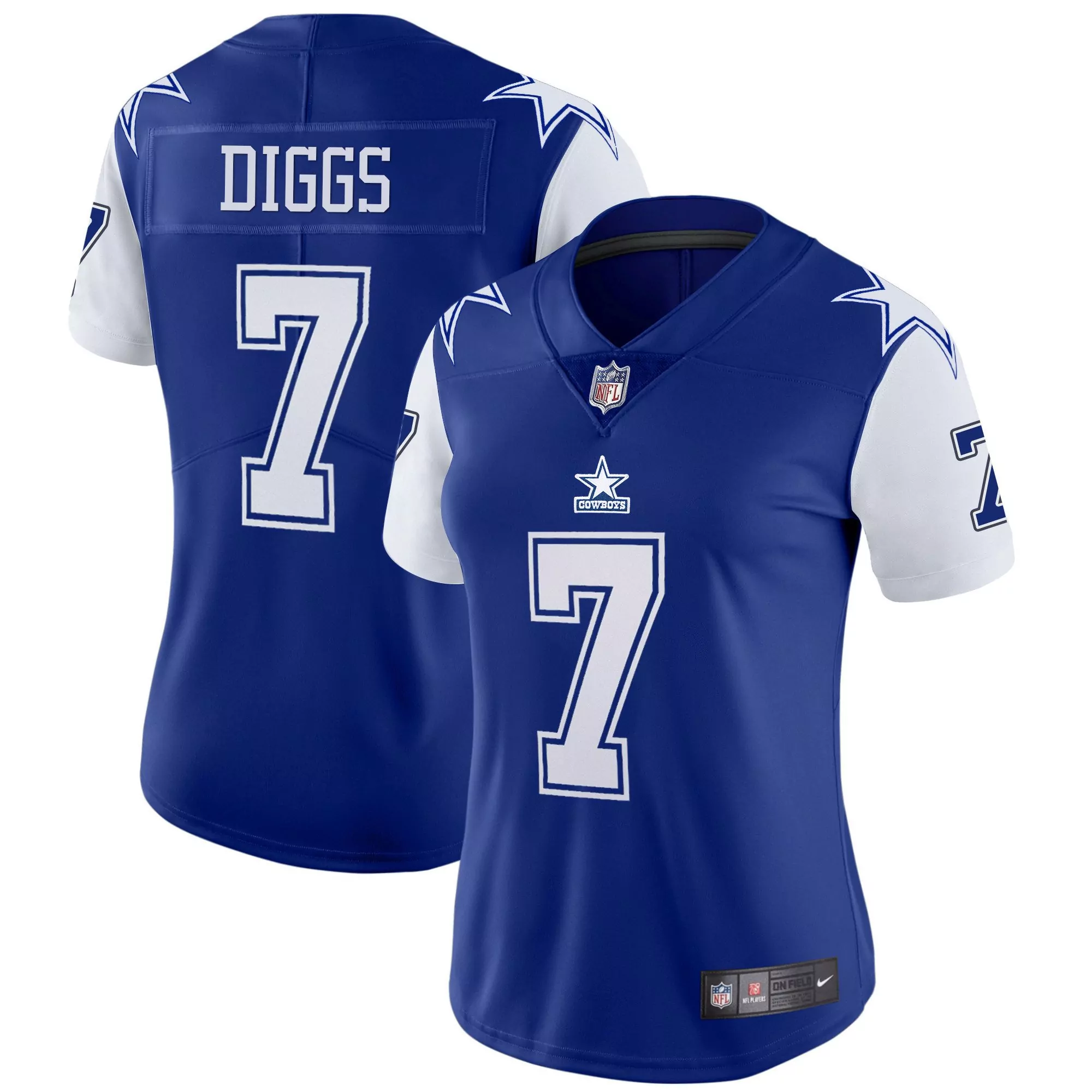 trevon diggs 1995 womens dallas cowboys throwback limited vapor jersey all stitched