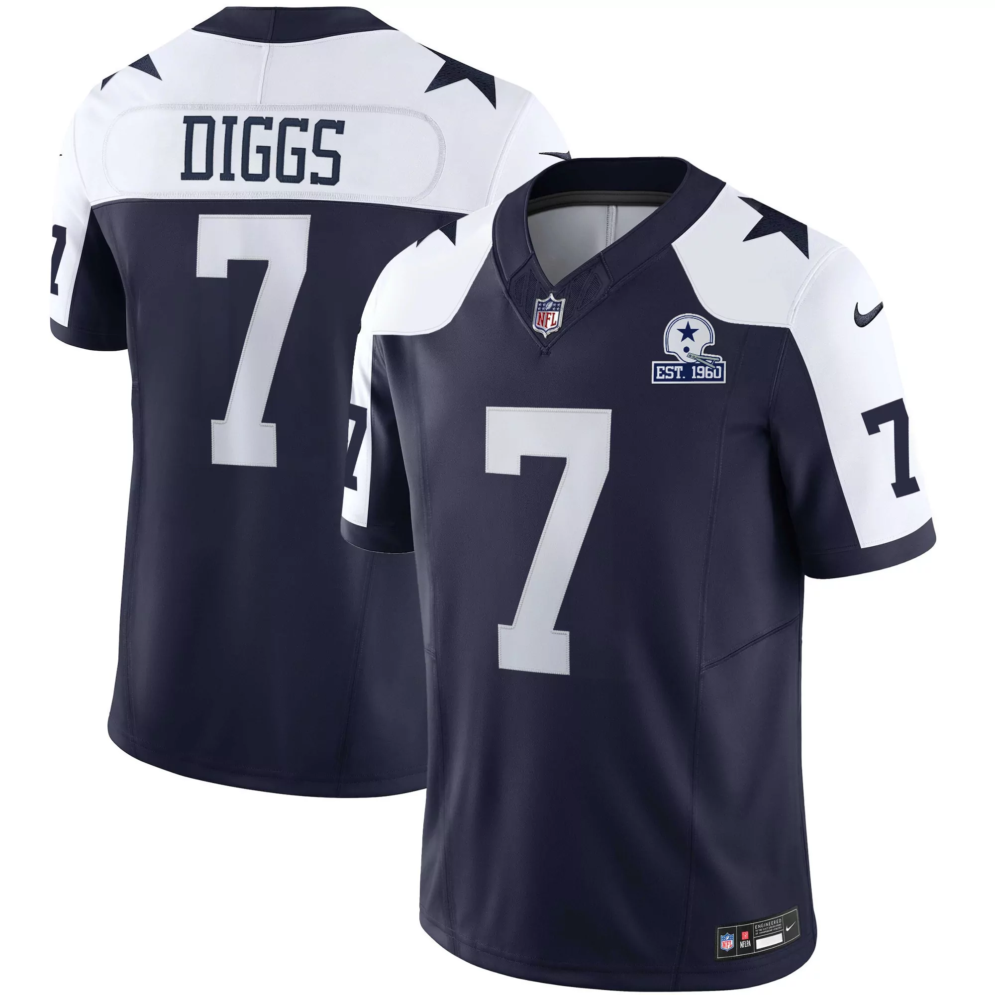 trevon diggs 2004 mens dallas cowboys throwback limited vapor jersey v2 all stitched