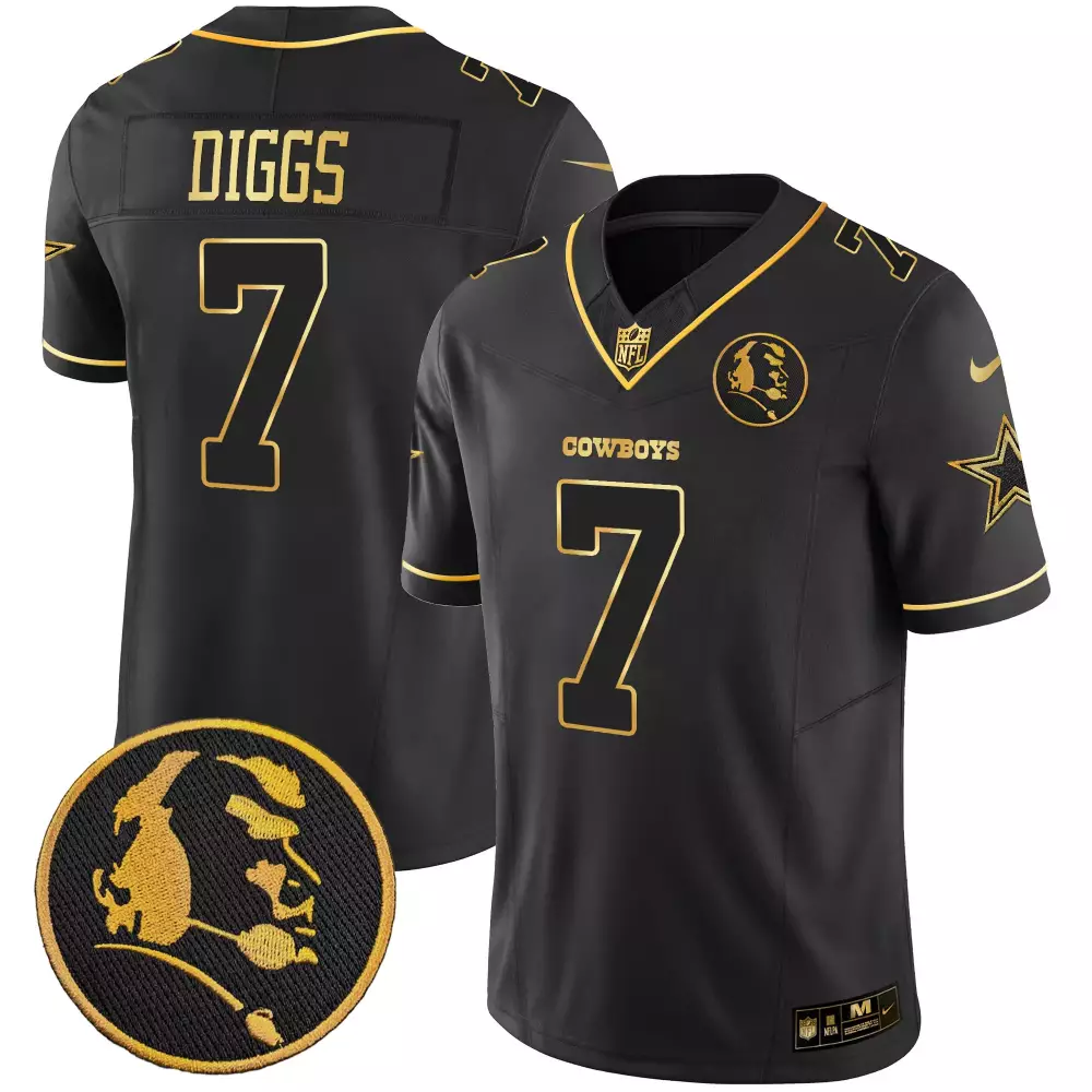 Trevon Diggs Black Gold Men's Dallas Cowboys Game Day Jersey | Stitched Vapor Edition | Fan Gear for Men, Women & Youth