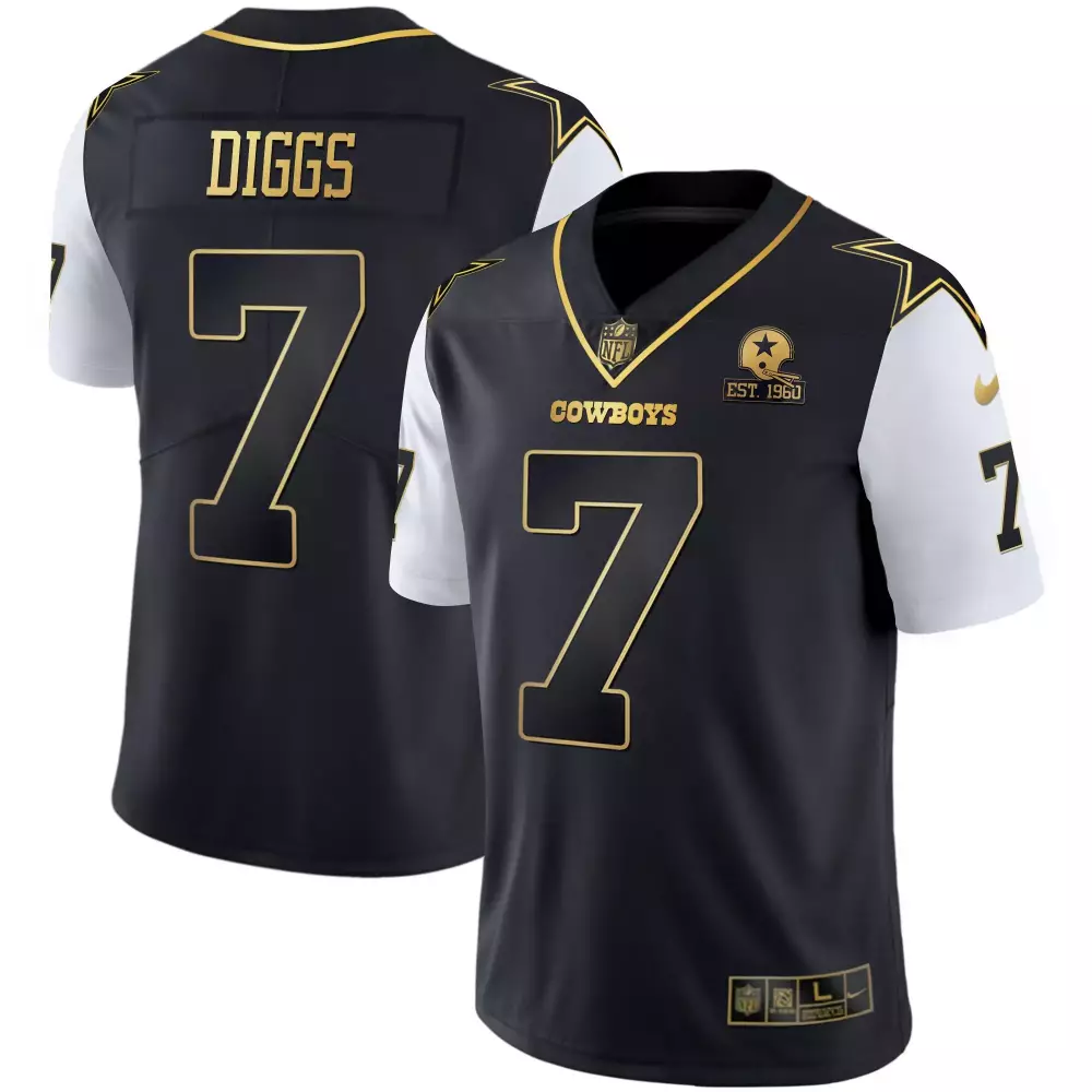 trevon diggs black star mens dallas cowboys mexico vapor jersey all stitched