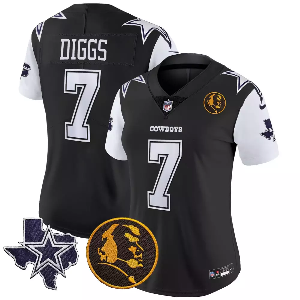 Trevon Diggs Dallas Cowboys John Madden Black Jersey | Stitched Vapor Fan Gear | For Men, Women & Youth