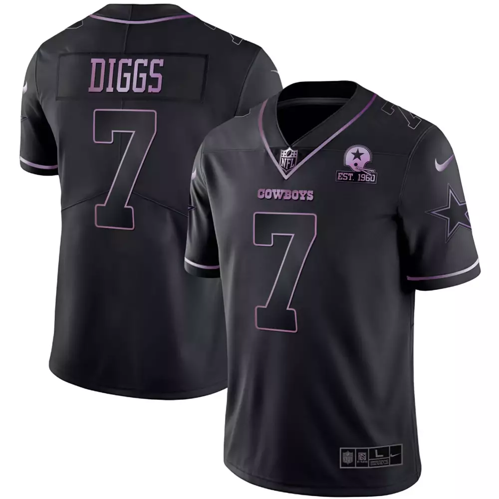 Trevon Diggs Dallas Cowboys Color Rush Vapor Jersey | Black Stitched Limited Edition | For Men, Women & Youth