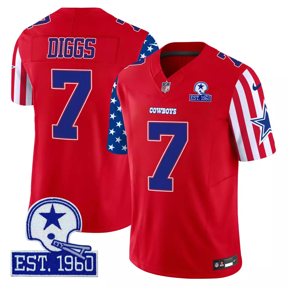 Trevon Diggs Dallas Cowboys Red Mexico Vapor Limited Jersey V2 | All Stitched Fan Gear | For Men, Women & Youth