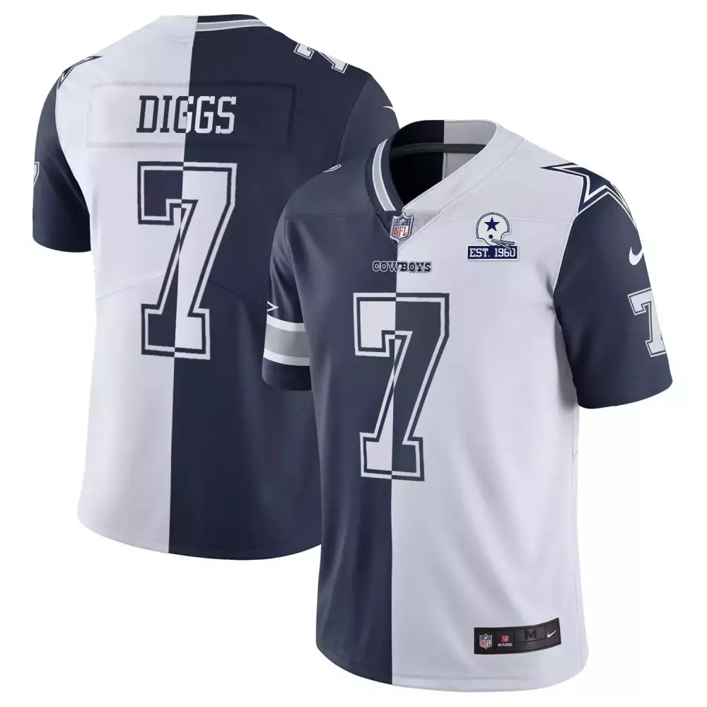 Trevon Diggs Dallas Cowboys Split Women's Black Gold White Gold Jersey | All Stitched Fan Gear | For Men, Women & Youth
