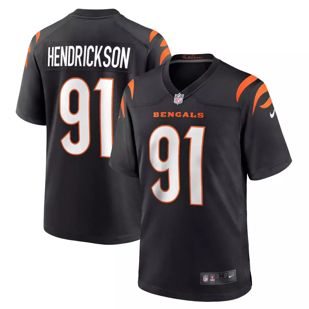 trey hendrickson women trey hendrickson cincinnati bengals black jersey all stitched