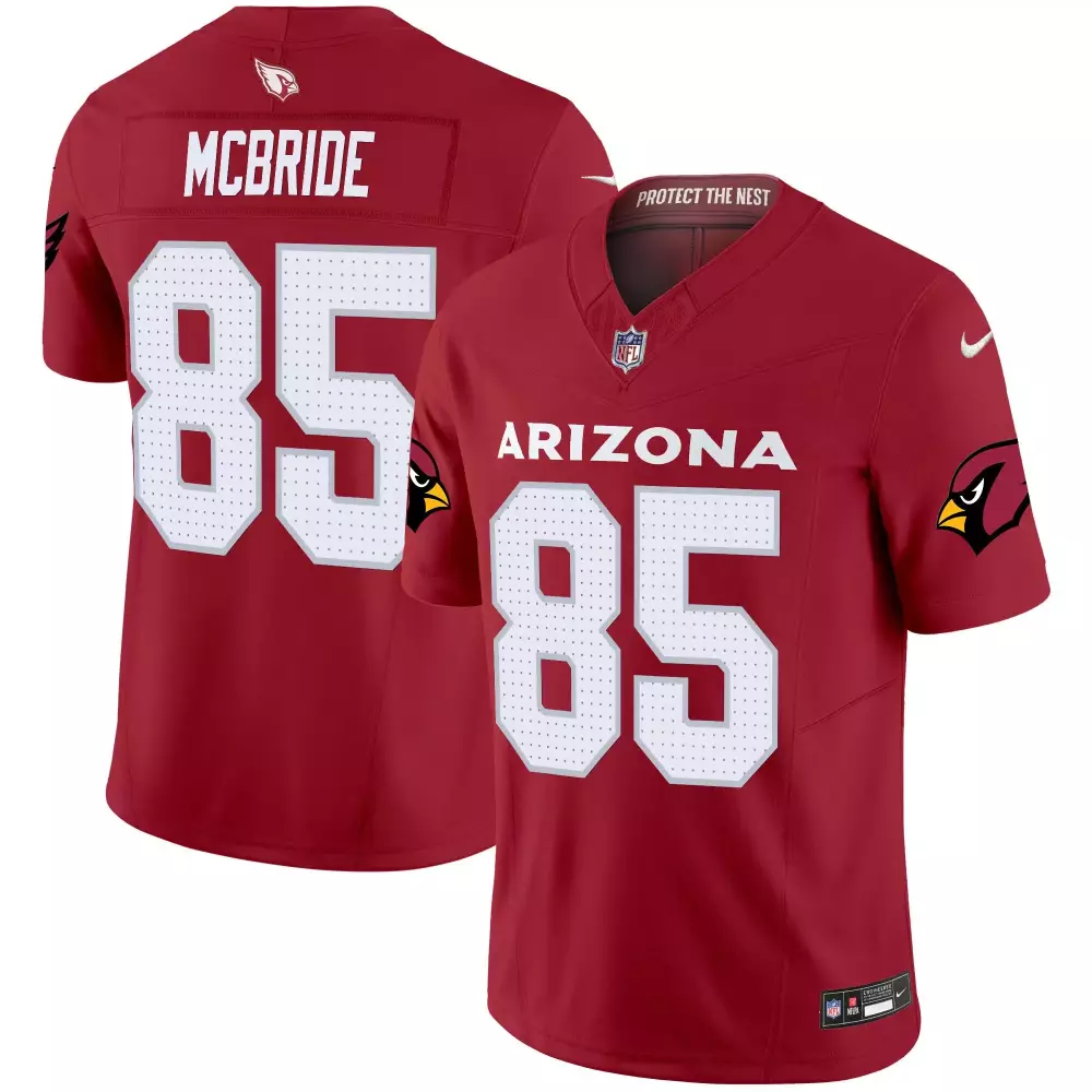 trey mcbride red mens arizona cardinals 2024 game jersey all stitched