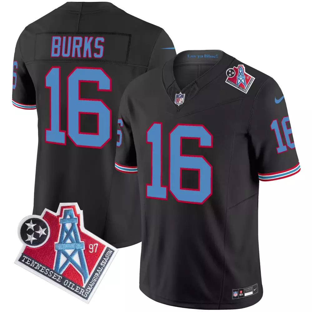 treylon burks black gold mens tennessee titans white gold black gold jersey all stitched