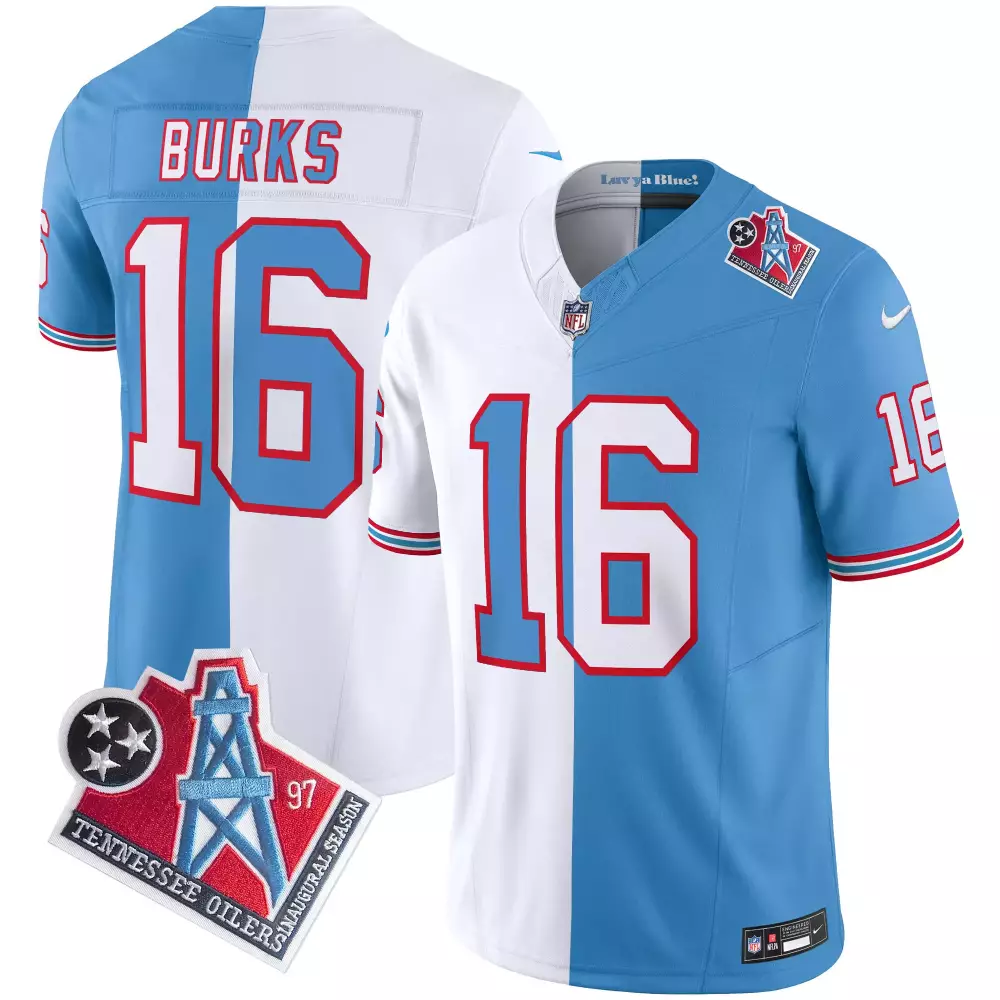 treylon burks men tennessee titans 1997 throwback white alternate limited vapor jersey all stitched
