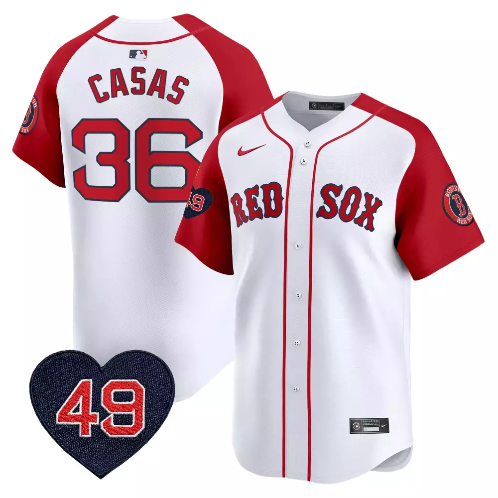 triston casas red alternate mens boston red sox tim wakefield patch vapor premier limited jersey all stitched