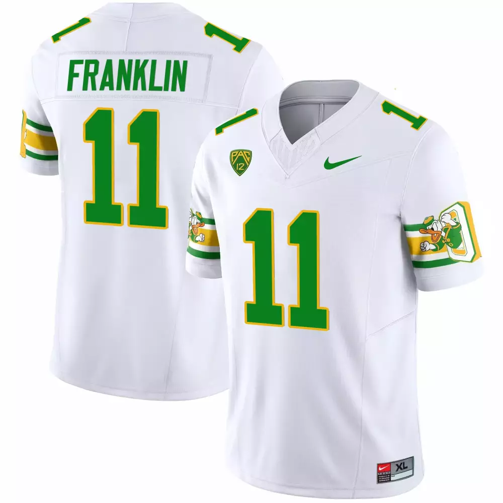 troy franklin white mens oregon ducks ducks mighty oregon ducks 1984 throwback jersey v3 stitched