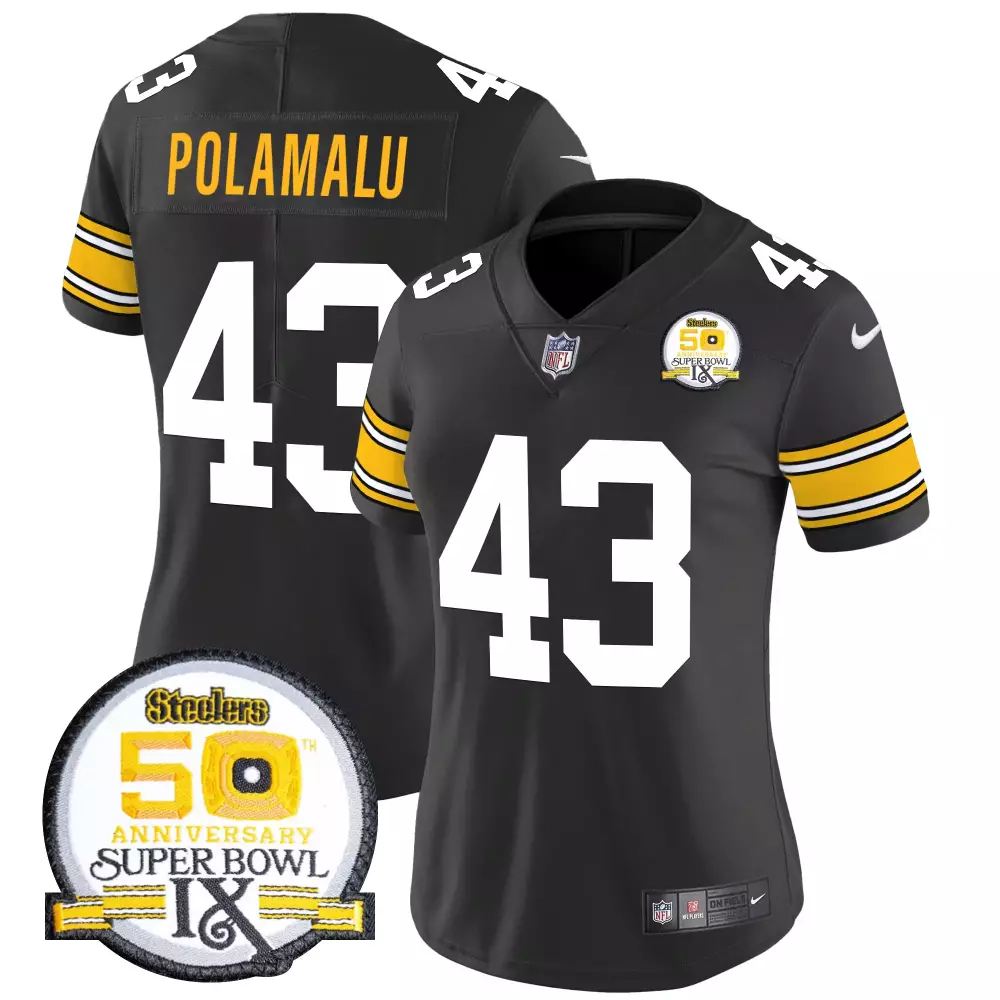 troy polamalu 1975 throwback mens pittsburgh steelers throwback 2024 vapor limited jersey all stitched