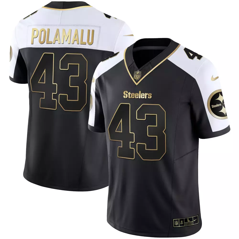 Troy Polamalu Pittsburgh Steelers Gold Vapor Jersey | Men's Stitched Fan Gear | For Men, Women & Youth