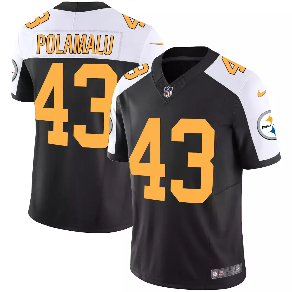 troy polamalu rush alternate mens pittsburgh steelers vapor limited jersey v2 all stitched