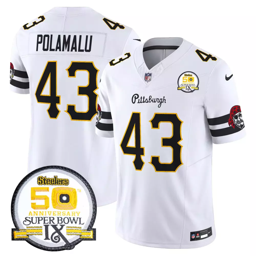 troy polamalu white mens pittsburgh steelers 2024 vapor limited jersey all stitched