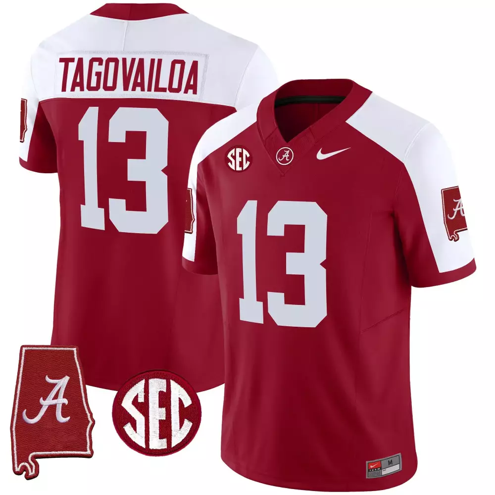 tua tagovailoa alternate mens alabama crimson tide vapor limited jersey alabama map all stitched