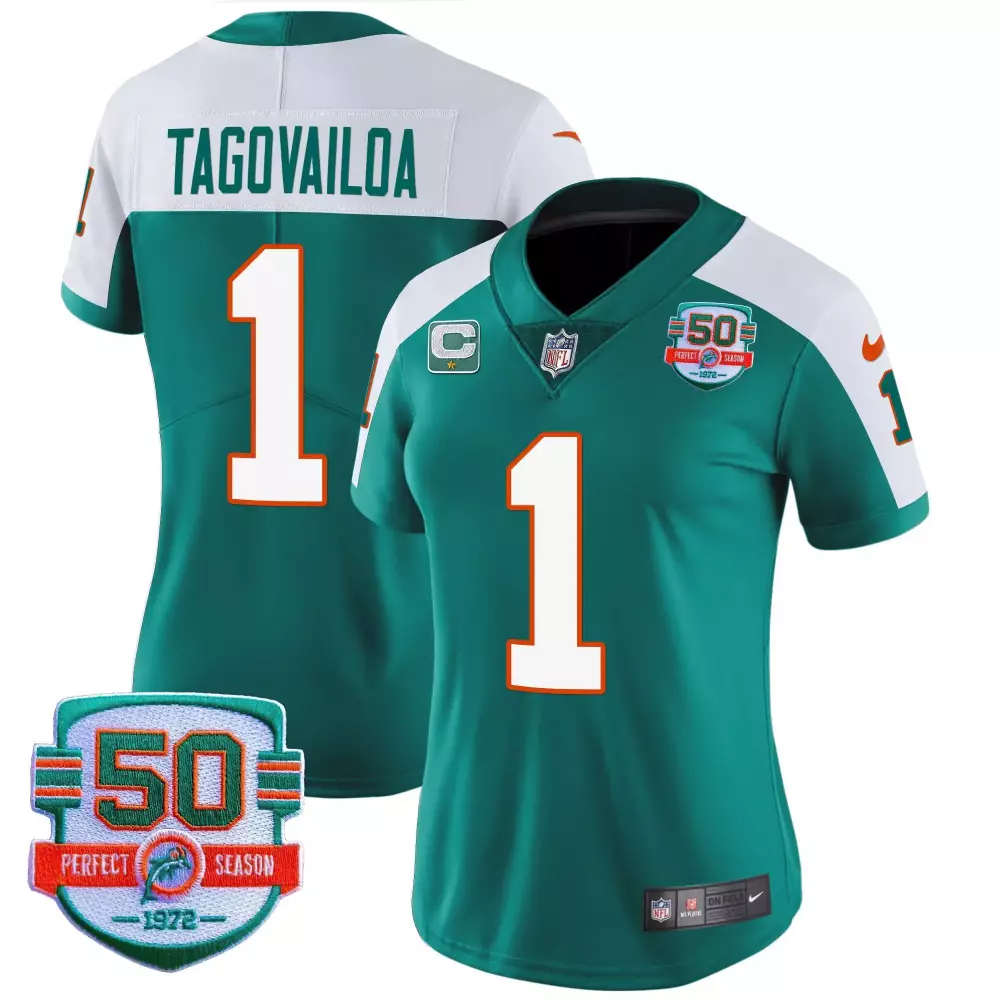 Tua Tagovailoa Alternate Men's Throwback Vapor Jersey | Miami Dolphins Stitched Fan Gear | For Men, Women & Youth