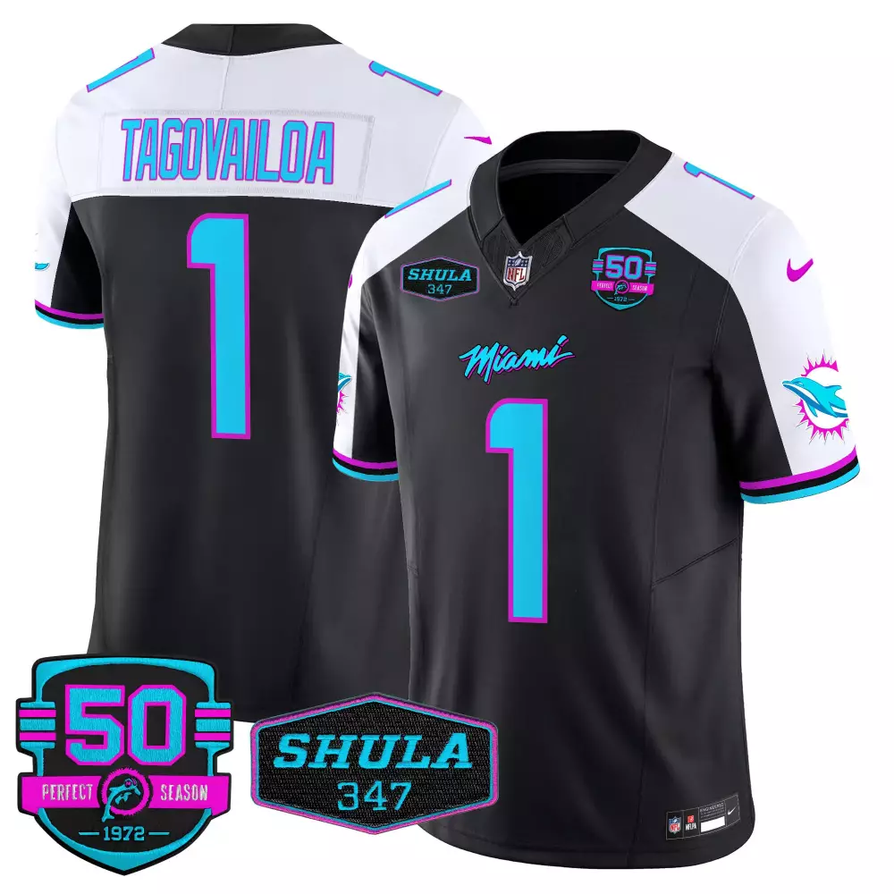 Tua Tagovailoa Miami Dolphins Black Alternate Vapor Limited Jersey | Stitched Fan Gear for Men, Women & Youth