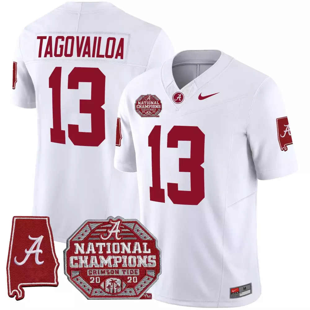 tua tagovailoa white mens alabama crimson tide vapor limited jersey all stitched