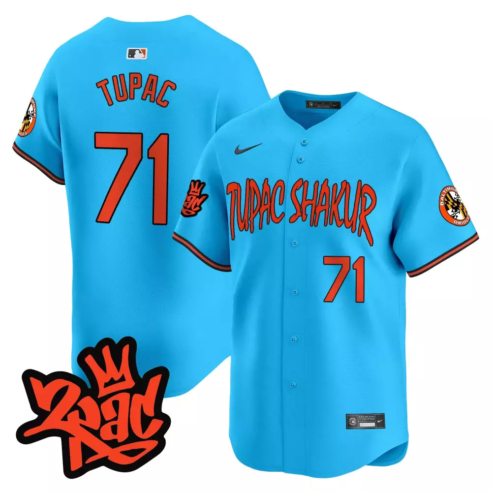tupac 1971 cream men s baltimore orioles tupac shakur vapor premier limited jersey all stitched