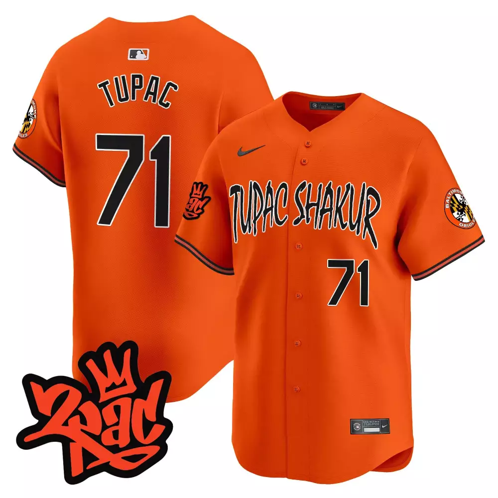 tupac 1971 cream men s baltimore orioles tupac shakur vapor premier limited jersey all stitched