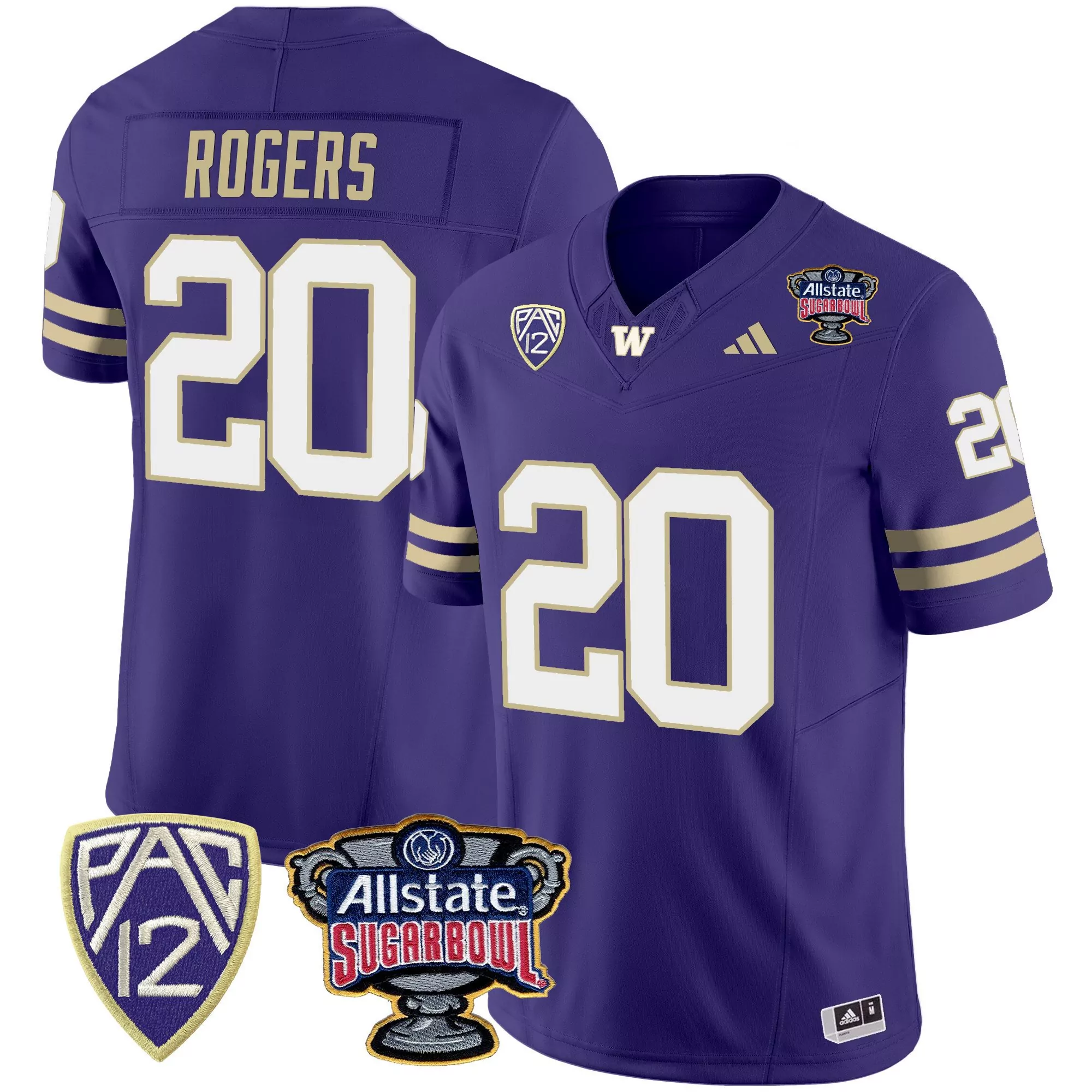 tybo rogers purple alternate mens washington huskies 2024 vapor limited jersey v3 all stitched