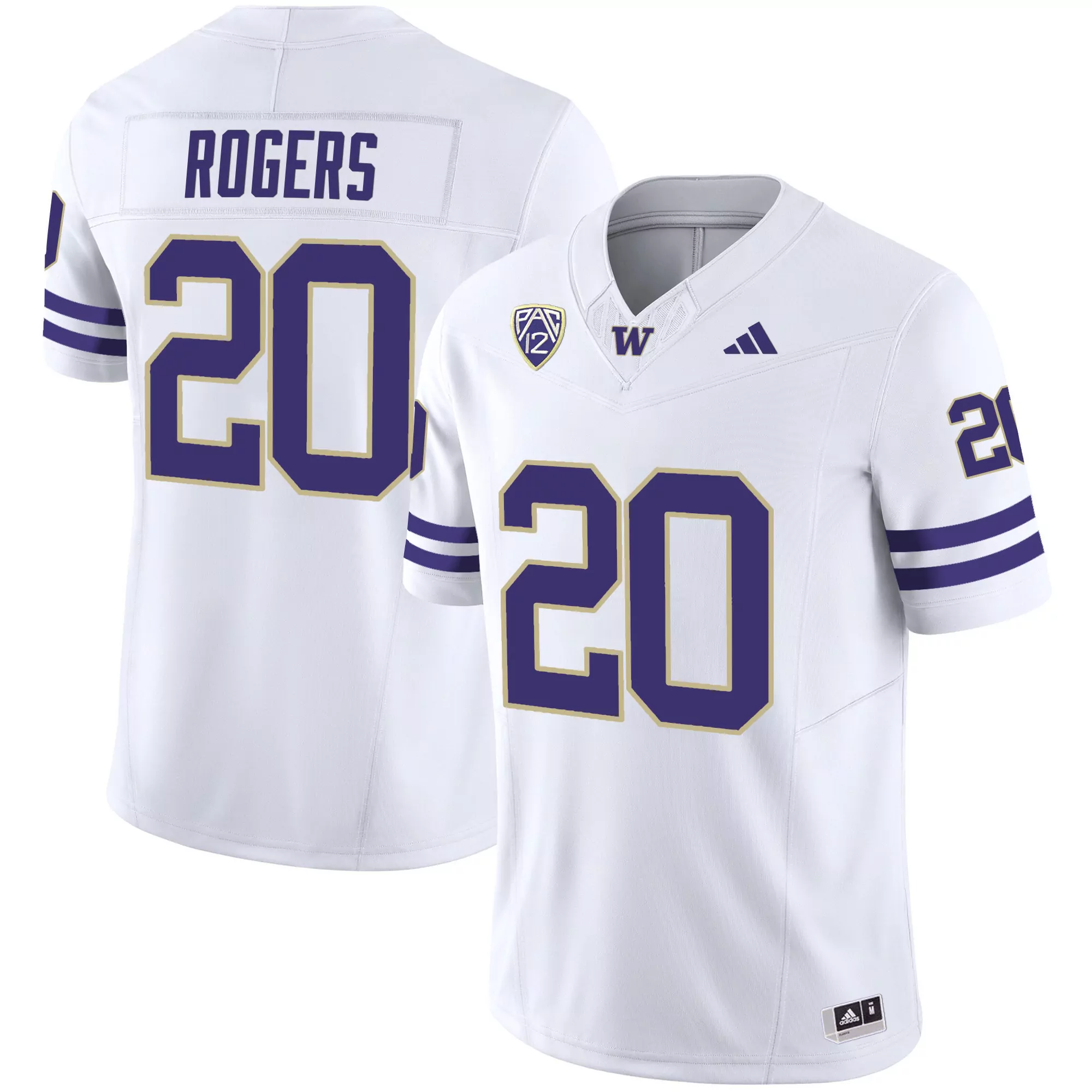 tybo rogers white mens washington huskies 2024 vapor limited jersey v3 all stitched