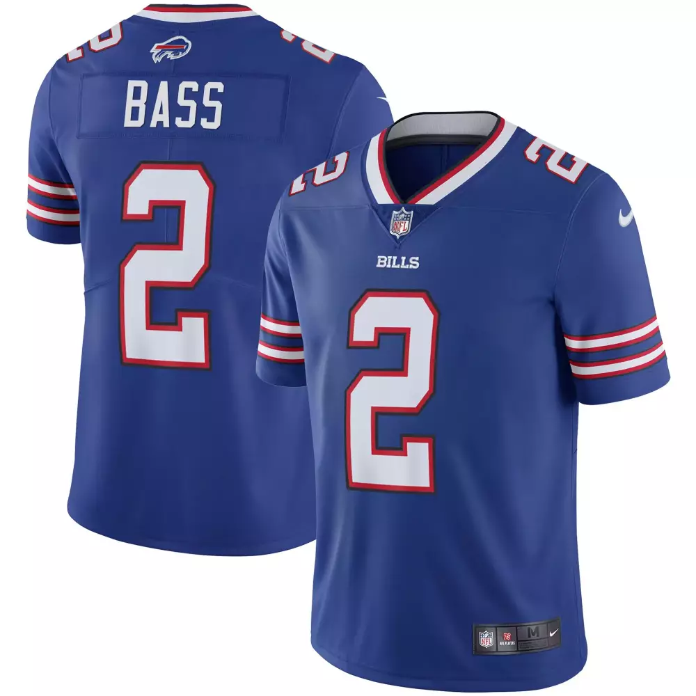 Tyler Bass Buffalo Bills Throwback Jersey | Royal | Men's Stitched Fan Gear | For Men, Women & Youth