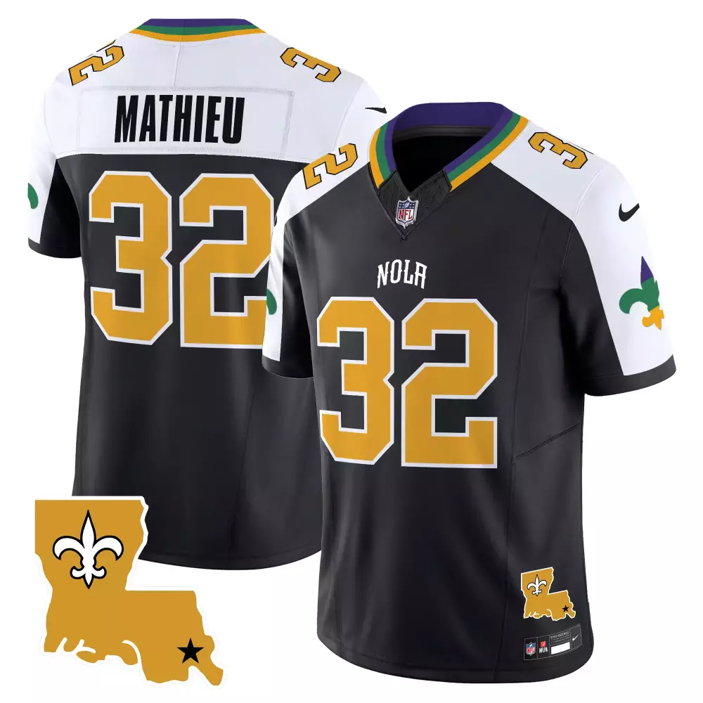 tyrann mathieu alternate mens new orleans saints 2024 new orleans city vapor limited jersey all stitched