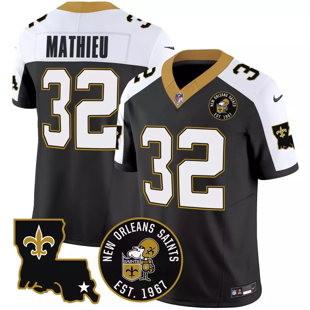tyrann mathieu alternate mens new orleans saints 2024 new orleans city vapor limited jersey all stitched