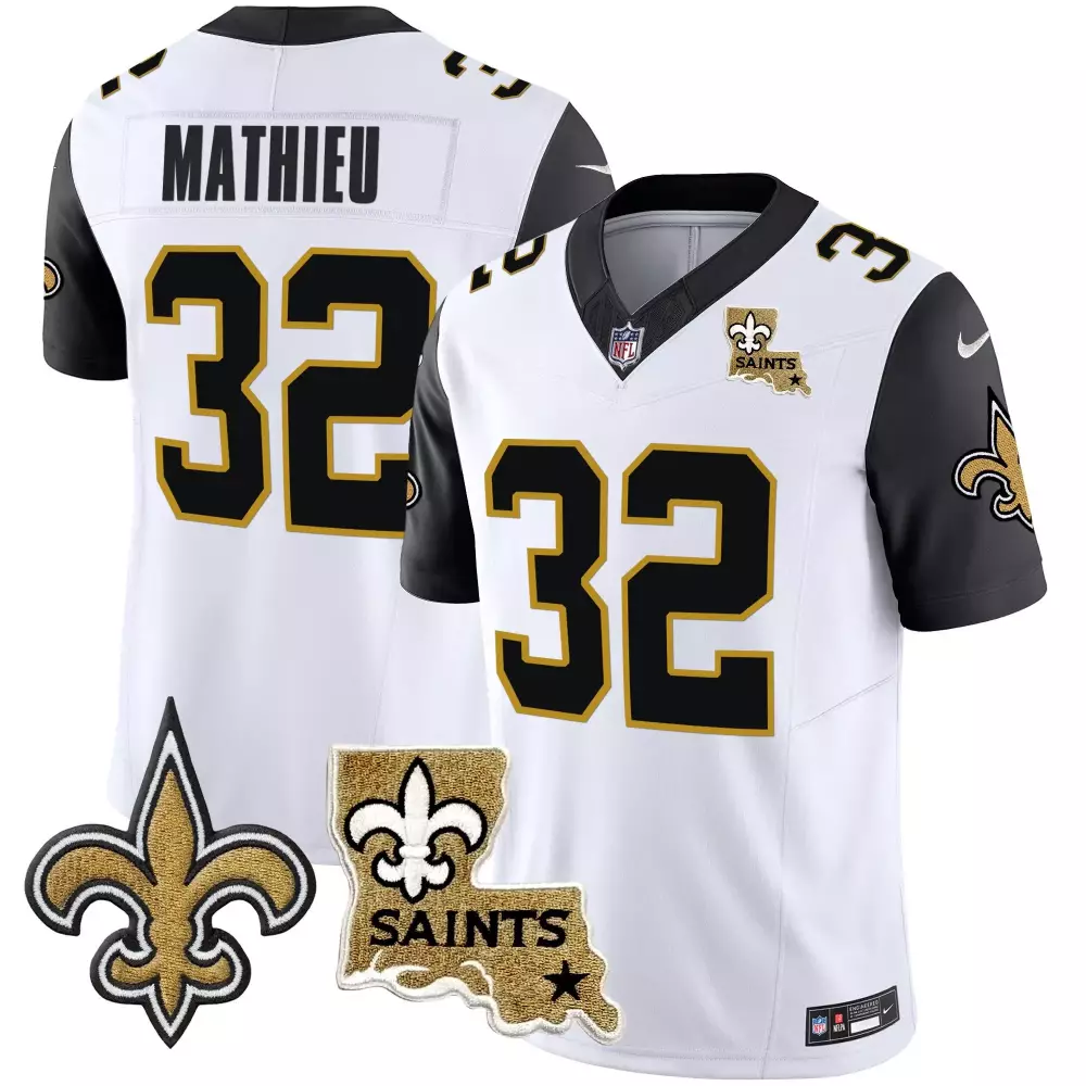tyrann mathieu black sleeves mens new orleans saints vapor limited jersey new orleans patch all stitched