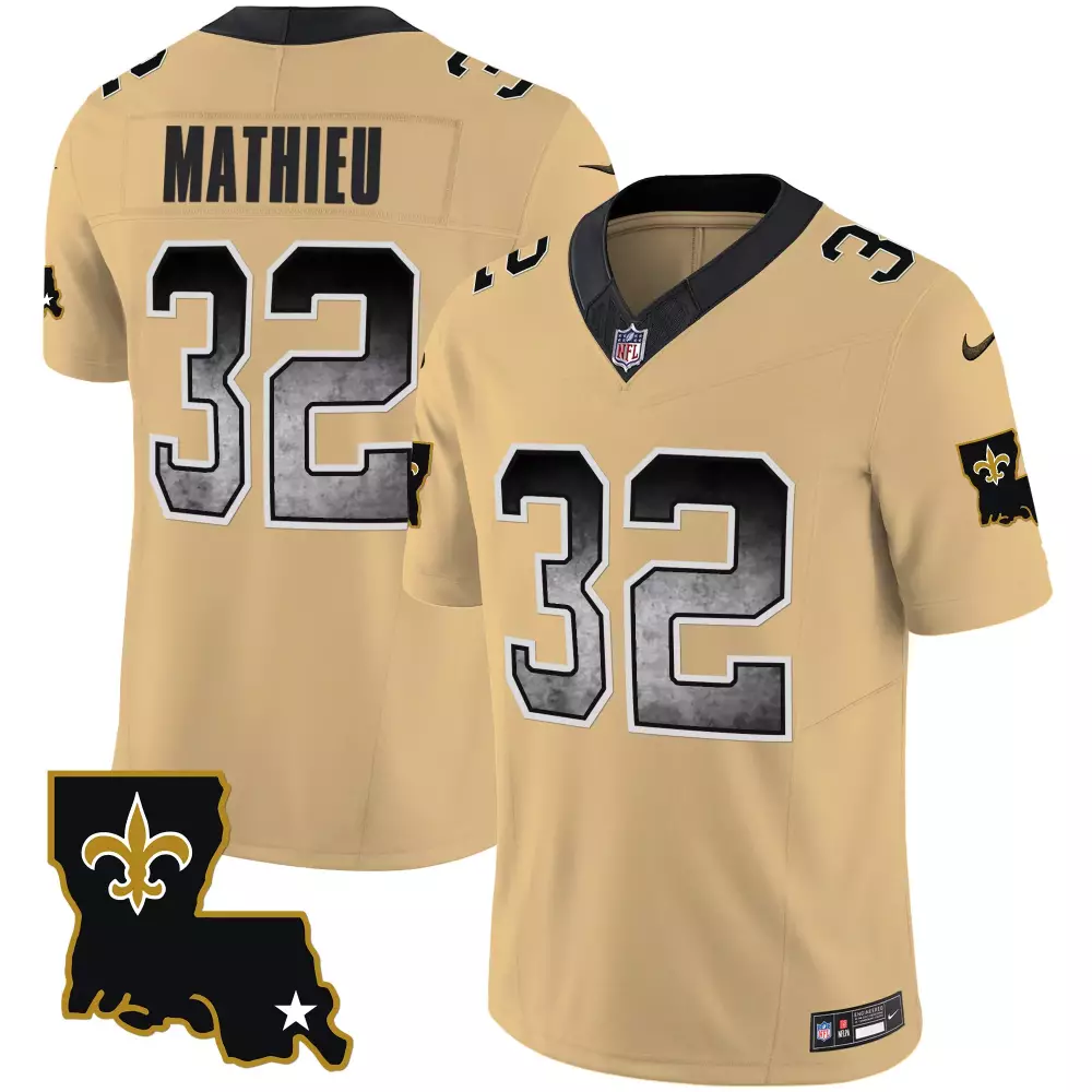 tyrann mathieu black sleeves mens new orleans saints vapor limited jersey new orleans patch all stitched