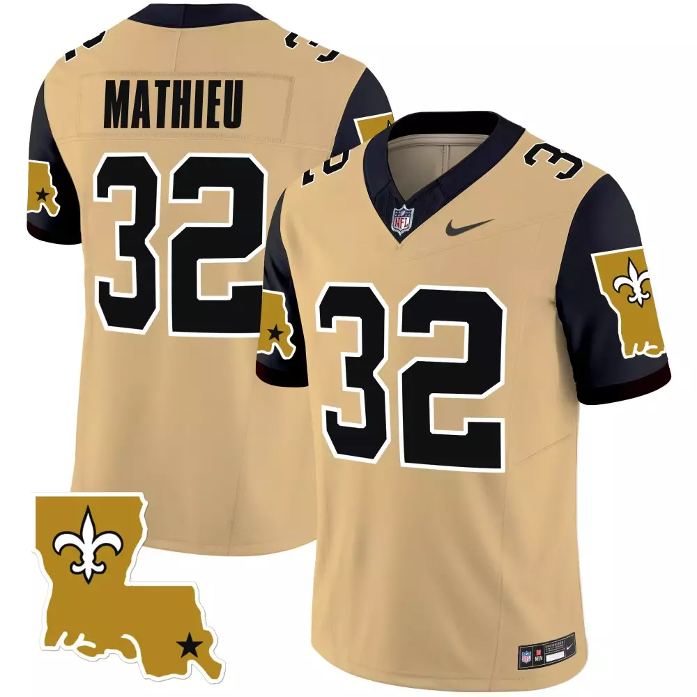 tyrann mathieu gold mens new orleans saints 1987 legacy vapor limited jersey v2 all stitched