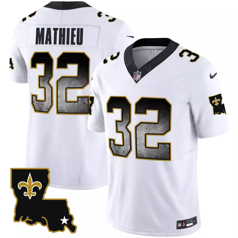 tyrann mathieu inverted mens new orleans saints vapor limited jersey new orleans patch all stitched