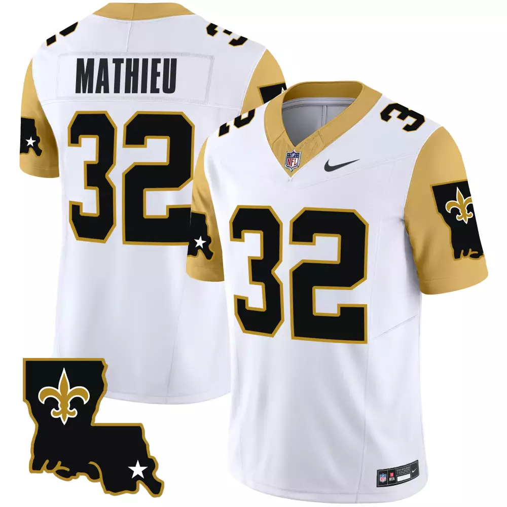 tyrann mathieu white mens new orleans saints 1987 legacy vapor limited jersey v2 all stitched