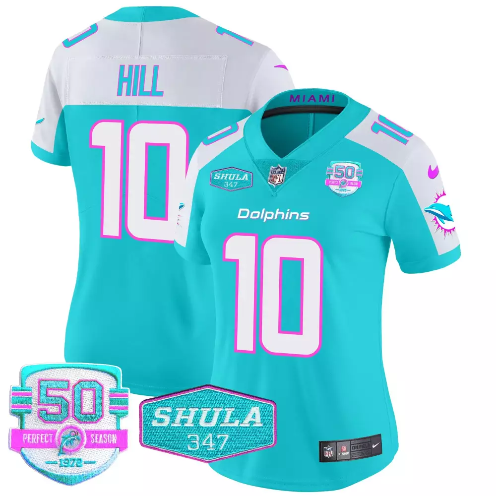 tyreek hill aqua alternate mens miami dolphins throwback vapor jersey v2 all stitched