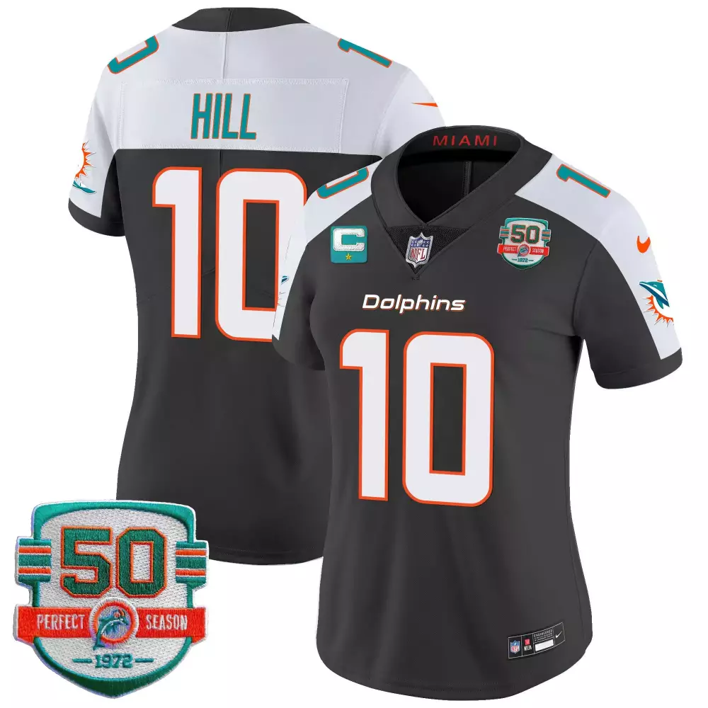 tyreek hill black alternate mens miami dolphins throwback shula 347 patch vapor jersey all stitched