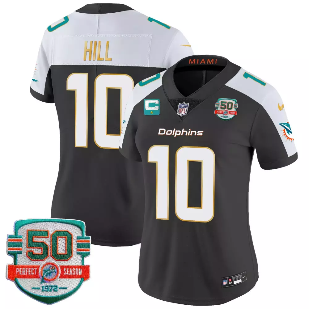 tyreek hill black alternate mens miami dolphins throwback shula 347 patch vapor jersey all stitched