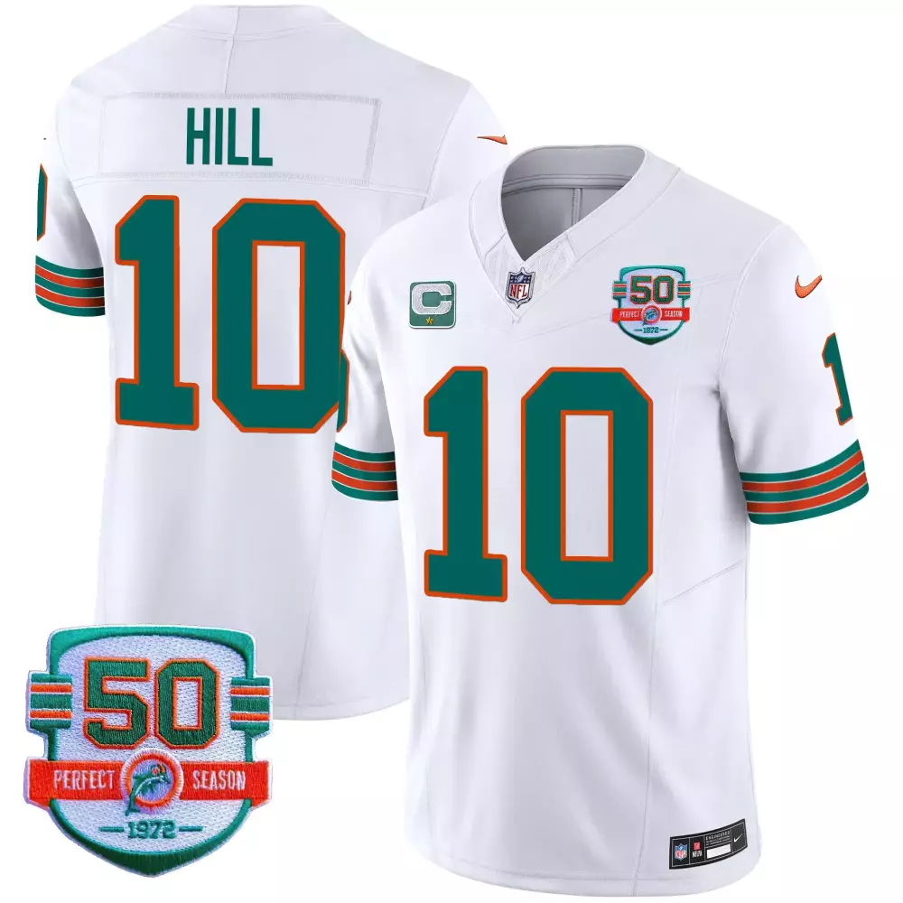 tyreek hill white mens miami dolphins shula 347 patch vapor limited jersey v2 all stitched