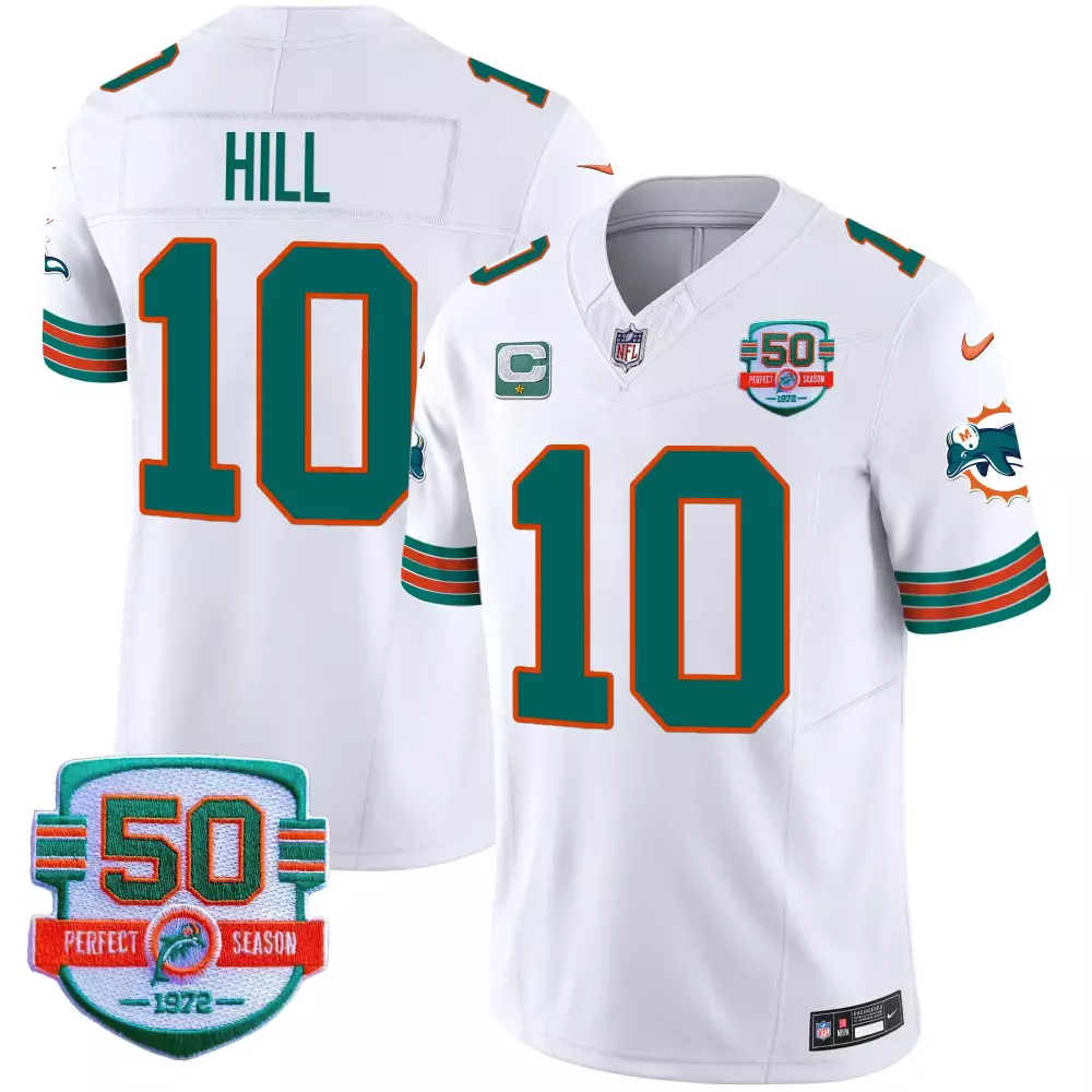 tyreek hill white mens miami dolphins shula 347 patch vapor limited jersey v2 all stitched