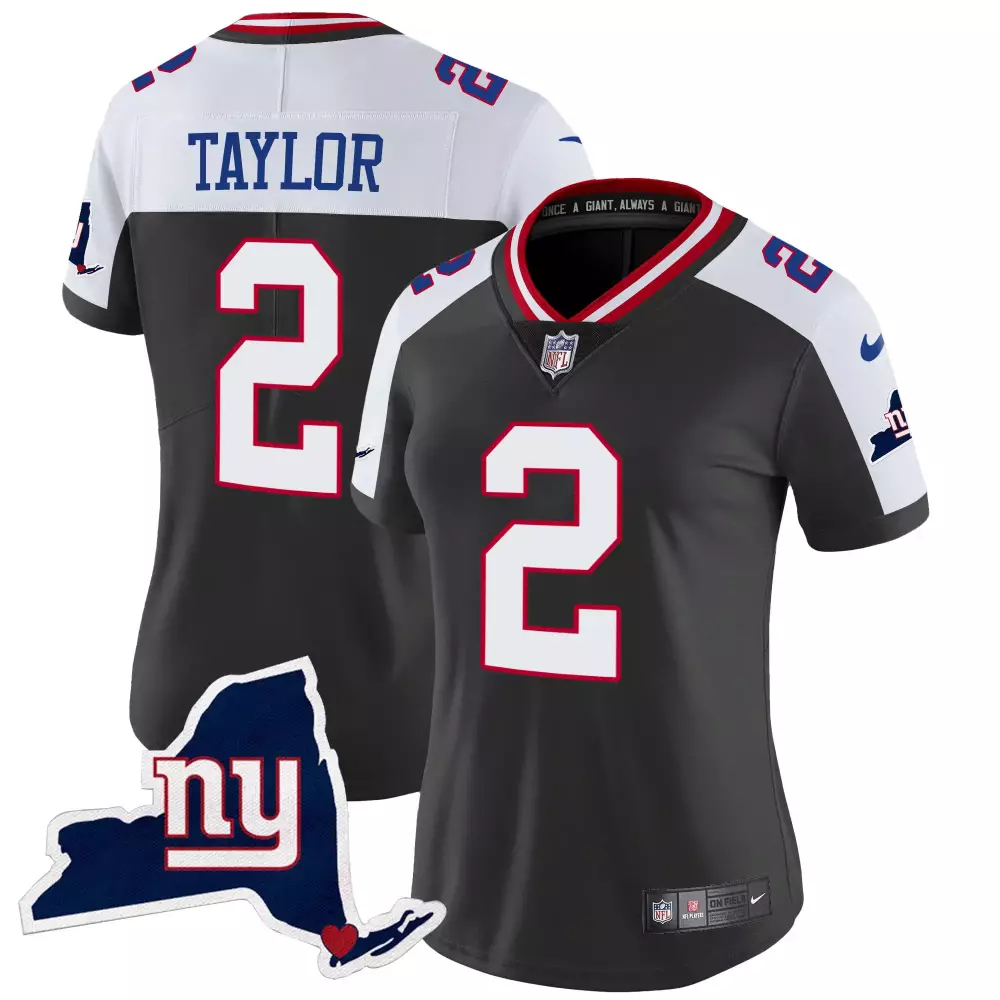 tyrod taylor black alternate mens new york giants new york state map patch limited jersey v2 all stitched