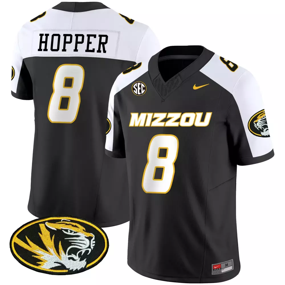 tyron hopper black alternate mens missouri tigers vapor limited jersey all stitched