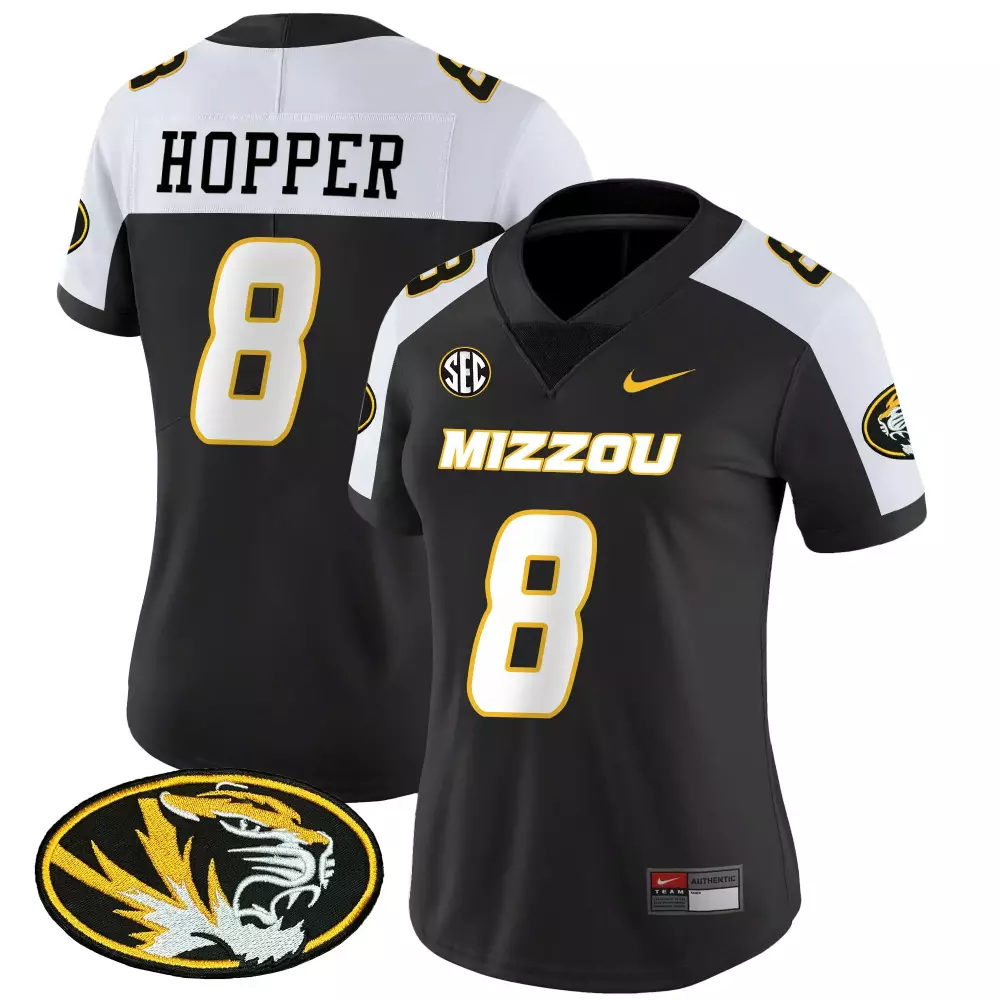 tyron hopper black alternate mens missouri tigers vapor limited jersey all stitched