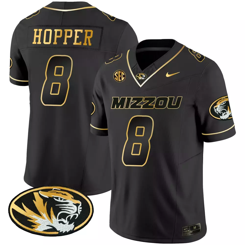 tyron hopper black alternate mens missouri tigers vapor limited jersey all stitched