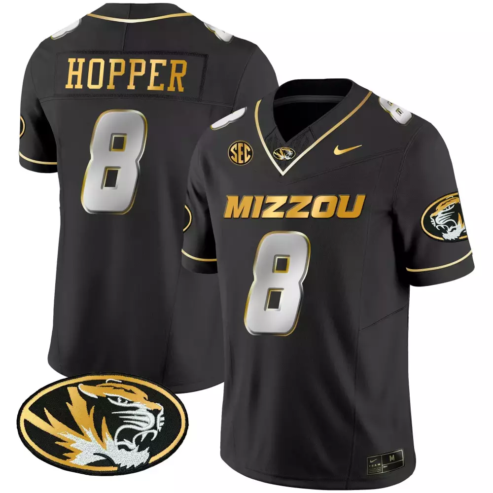 tyron hopper black alternate mens missouri tigers vapor limited jersey all stitched