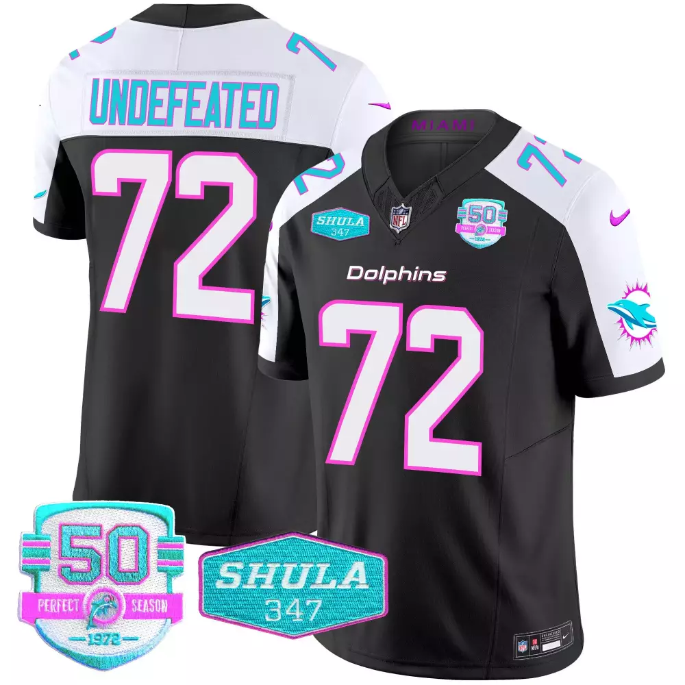undefeated aqua womens miami dolphins miami vice vapor limited jersey v2 all stitched
