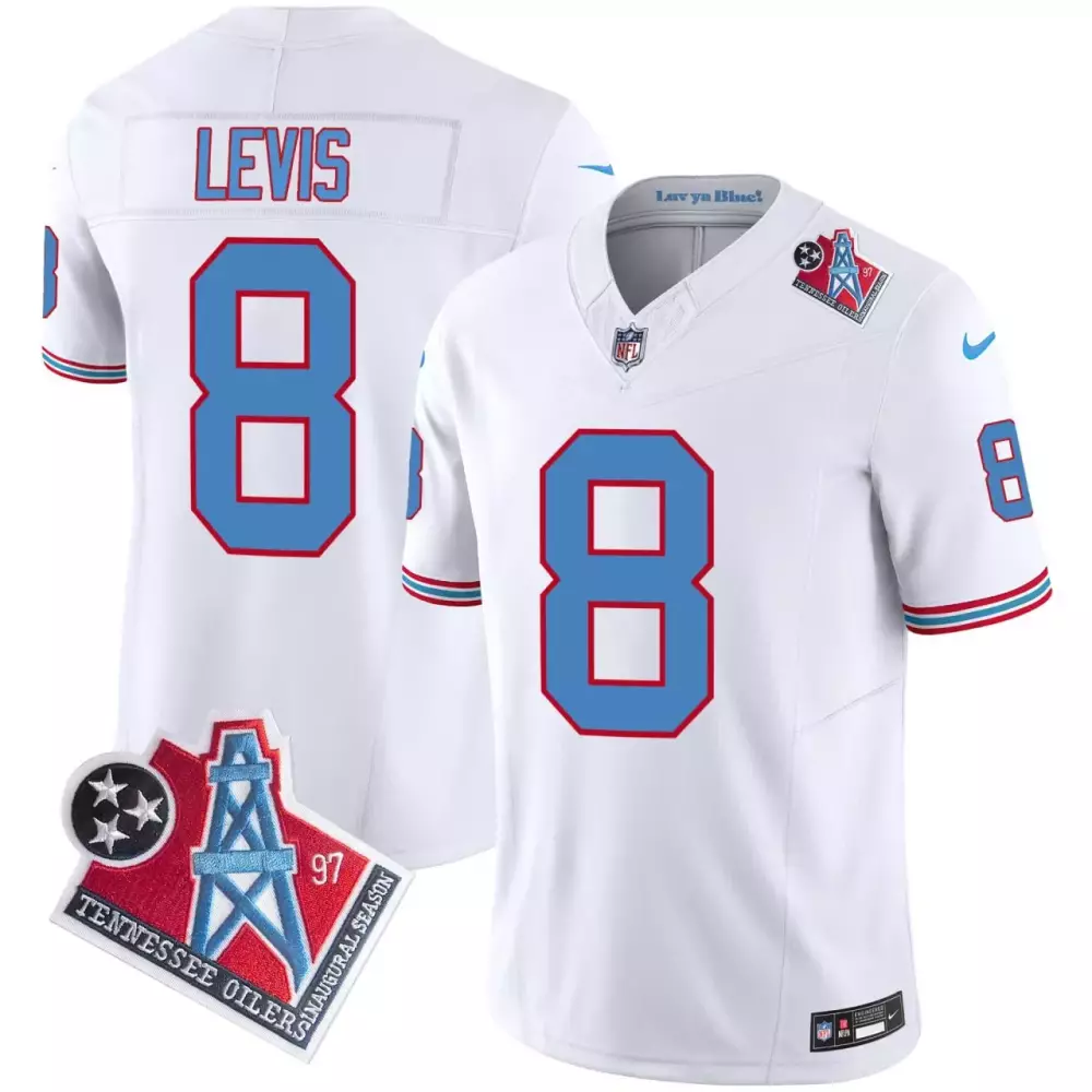 vapor fuse limited youth will levis tennessee titans oilers throwback light blue jersey all stitched 1