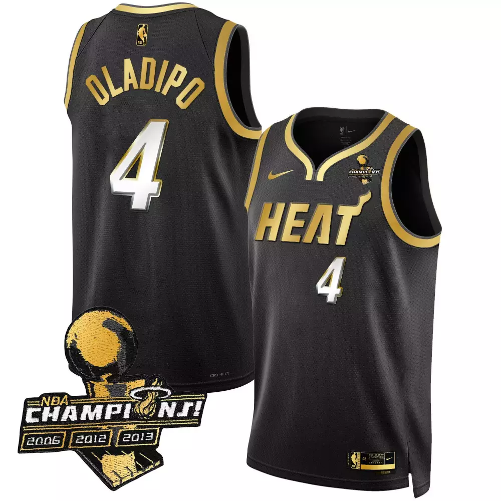 victor oladipo black limited mens miami heat 3time champions patch collection jersey all stitched