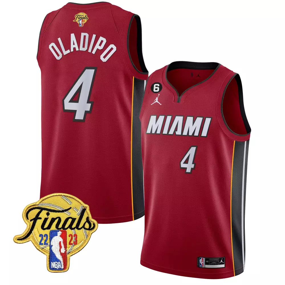 victor oladipo pink mens miami heat 2023 finals patch collection jersey v5 all stitched