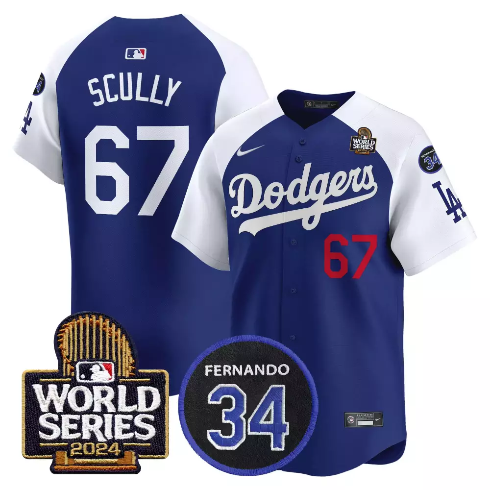 Vin Scully 2024 Dodgers Fernando Memorial Jersey | Premier Vapor Limited Edition | For Men, Women & Youth