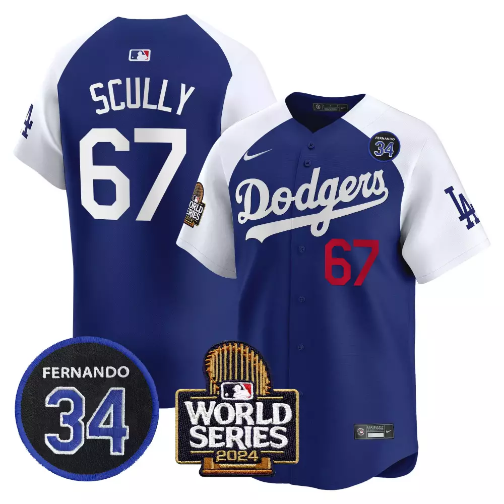 Vin Scully 2024 Dodgers Fernando Memorial Jersey | Premier Vapor Limited Edition | For Men, Women & Youth